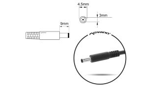 Movano zasilacz samochodowy do laptopa DELL 19.5V / 3.34A / 65W z wtyczką 4.5x3.0mm + PIN [DEL195334C SAM]