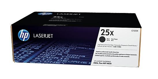 CF325X (25X) - czarny, oryginalny toner drukujący HP, 40000 stron (HP LaserJet Enterprise M806dn, M806x+, M806x+ NFC, Wireless direct, HP LaserJet Enterprise Flow MFP M830z, MFP M830z NFC)