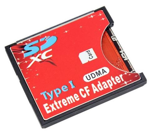 Adapter kart SD, SDHC, SDXC / Compact Flash [90m/s] [ZN0130]