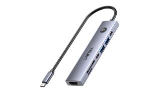Unitek H1124AGY01 7w1 USB-C 3.2 Gen1 5Gb (2xUSB 3.2, 1xUSB-C PD 100W, HDMI 2.0 4K@60Hz, czytnik microSD i SD)