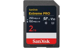 Secure Digital 2TB Sandisk SDXC Extreme Pro V30 UHS-I U3 (250/150MB/s) [SDSDXXD-2T00-GN4IN]