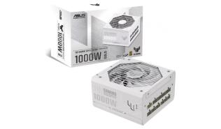 Asus TUF GAMING White (1000W) (1x135mm) Modularny 80+Gold (CPU 2x4+4) (PCI-E 4x6+2, 1x16) (4xMolex, 8xSATA) [TUF-GAMING-1000G White]