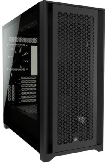 Corsair 5000D AIRFLOW Tempered Glass Black [CC-9011210-WW] (szkło hartowane) (2x2.5, 4x3.5/2.5) (2x USB Gen1, 1x USB-C 3.2 Gen1)