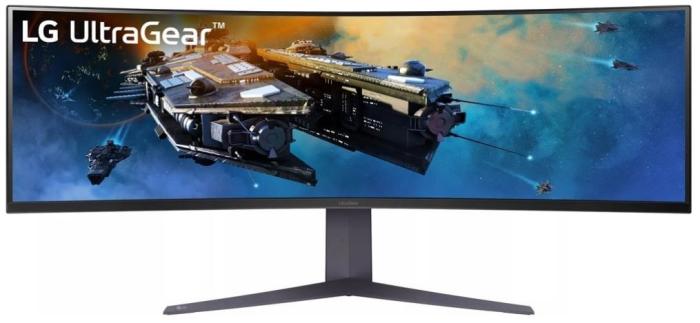 45’’ LG 45GR65DC-B (VA zakrzywiony, 5120x1440, 400, 1ms, HDR600, 200Hz) (2xHDMI 2.1, 1xDP 1.4, 2xUSB-A 3.0, 1xUSB-B 3.0) czarny