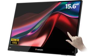 (15) 15.6 Verbatim Portable Touchscreen [32402] (IPS, 1920x1080, 250, 10ms, 60Hz) (1xmHDMI, USB-C, Audio) czarny