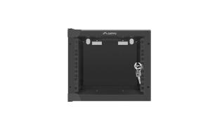 Lanberg szafa rack wisząca 10 4U 280x310 drzwi szklane (czarny) [WF10-2304-10B]