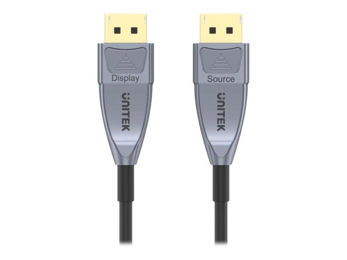 Unitek Kabel optyczny DisplayPort M 1.4 / DisplayPort M 1.4 8K 60Hz, 4K 120Hz, FHD 240Hz (10 m) [C1616GY]