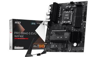 MSI PRO B840-S EVO WIFI6E (AMD B840) [AM5, 4xDDR5 do 8000MHz, (HDMI 2.1) (3xM.2, 1xPCIe 4.0 x16, 1xPCIe 3.0 x16 (x1)), WiFi 6E, BT 5.3, ATX]