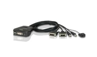 Przełącznik Aten KVM 2/1 CS22D-A (DVI, USB)