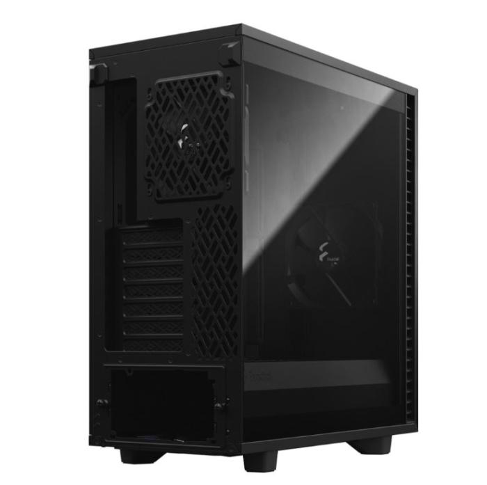 Fractal Design Define 7 Compact Black TG (szkło hartowane) (1x USB-C 3.1, 2x USB 2.0, 2x USB 3.0) (2x3.5) [FD-C-DEF7C-03]