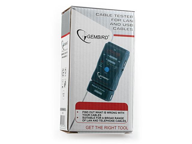 Gembird tester kabli RJ-45,RJ-11,UTP,STP,USB AA, AB [NCT-2]