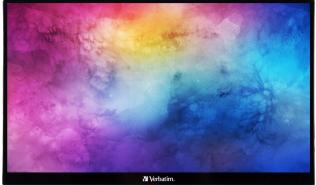 (14) Verbatim PMT-14 Portable Touchscreen [49591] (IPS, 1920x1080, 250, 6ms, 60Hz) (1xHDMI, 2xUSB-C, Audio) czarny