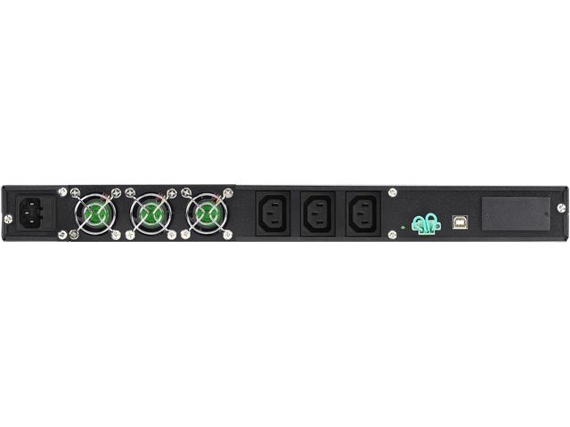 UPS RACK 19 POWERWALKER ON-LINE 1000VA 3X IEC OUT, USB/RS-232, LCD, 1U [VFI 1000 R1U]