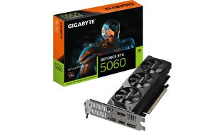 GeForce RTX5060 Gigabyte 8GB GDDR7 Low Profile OC [GV-N5060OC-8GL] (1xHDMI 2.1b, 3xDP 2.1b) (128-bit, PCIe 5.0)