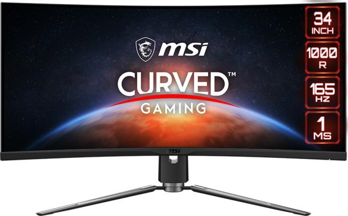 34’’ MSI MPG Artymis 343CQR (VA 4K zakrzywiony 1000R, 3440x1440, 550, 1ms, 112% sRGB, 165Hz) (2xHDMI 2.0, DP 1.4, 2xUSB 3.2, USB-C) czarny
