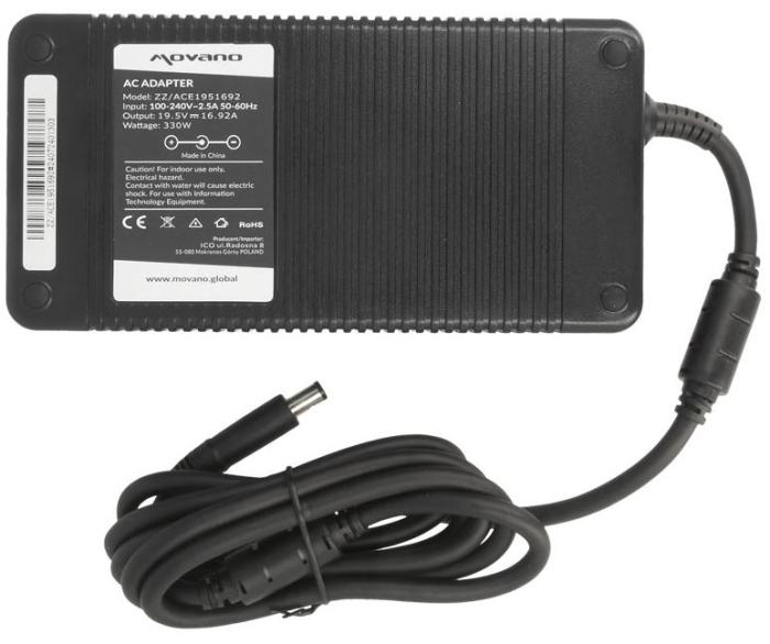 Zasilacz Movano 19.5v 16.92a (7.4x5.0 pin) 330W do Acer