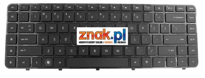 Klawiatura do notebooka HP Pavilion DV6-3000, DV6-3100, DV6-4000 - wyspowa, czarna ramka, mały enter [V112846AS1, AELX6T00310, 2B-40615Q100, LX6, NSK-HR0UQ, 0A, 9Z.N4CUQ.00A, AELX8Q00310 / K0168]