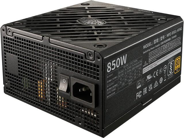 Cooler Master V850 ATX 3.0 Gold I Multi, 850W, (1x135mm) Modularny 80+ Gold (CPU 1x4+4, 1x8) (PCI-E 3x6+2) (4xMolex, 12xSata) [MPZ-8501-AFAG-BEU]