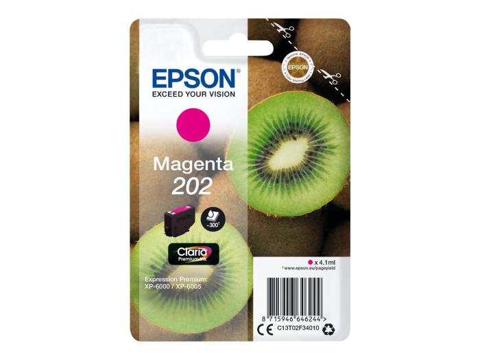 C13T02F34010 (202) - Tusz Epson singlepack 202 magenta 4,1ml Claria premium