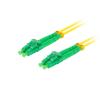 Lanberg patchcord światłowód SM LC/APC-LC/APC DUPLEX 3mm LSZH G657A1 żółty (2m) [FO-LALA-SD11-0020-YE]