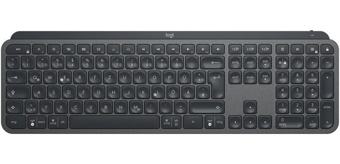 Logitech Wireless MX Keys Illuminated Black (niskoprofilowa, membranowa) (czarny) [920-009415]