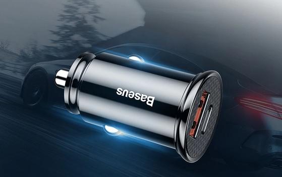Baseus ładowarka samochodowa QuickCharge 3.0 (12-24V) (12V 2A, 9V 3A, 5V 4.5A) 2xUSB [CCALL-YD01]
