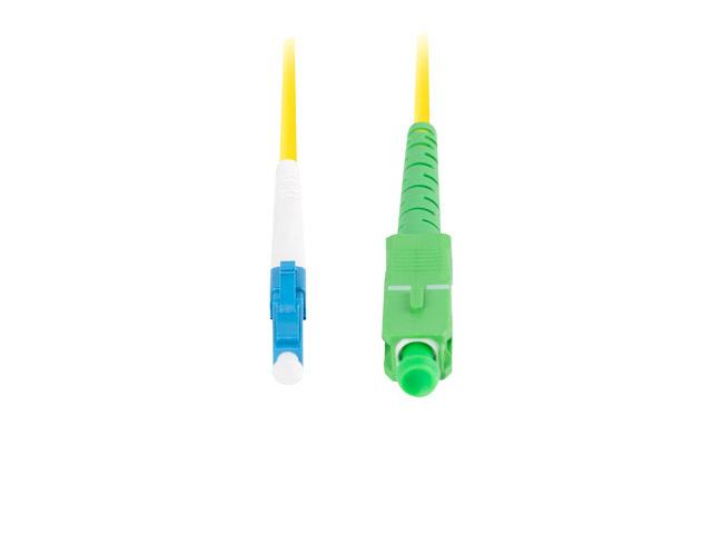 Lanberg patchcord światłowód SM LC/UPC-SC/APC SIMPLEX 3mm LSZH G657A1 żółty (2m) [FO-LUSA-SS11-0020-YE]