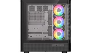 Modecom Volcano AQ500 ARGB (4x120mm) (2xUSB-A 3.2 Gen1, 1xUSB-C Gen2, 1xJack) (czarny)