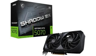 GeForce RTX5070 MSI 12GB GDDR7 Shadow 2X OC [V532-005R] (1xHDMI 2.1b, 3xDP 2.1b) (192-bit, PCIe 5.0)