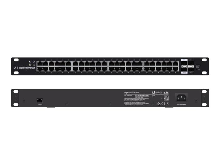 UBIQUITI EdgeSwitch 48x100/1000 2xSFP 2xSFP+ PoE+ (switch zarządzalny) [ES-48-750W]