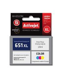 AH-651CRX (651) - kolor, wkład z atramentem Activeje, 18 ml, zamiennik HP 651 (HP DeskJet Ink Advantage: 5575. HP Deskjet: 5645. HP OfficeJet: 202, 202C, 252)
