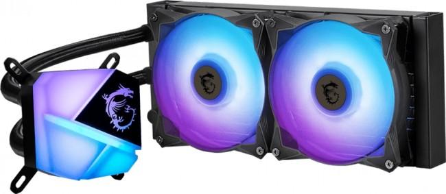 MSI MAG CoreLiquid C280 CPU Cooler (2x140 mm, 4-pin PWM + 3-pin ARGB,ARGB) (wodne)