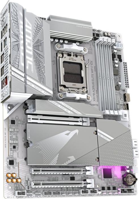 Gigabyte X870 AORUS ELITE WIFI7 ICE (AMD X870) [AM5, 4xDDR5 do 8200MHz, (HDMI 2.1) (4xM.2, 1xPCIe 5.0 x16, 1xPCIe 4.0 x16 (x4), 1xPCIe 3.0 x16 (x2)), WiFi 7, BT 5.4, ATX]