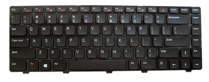 Klawiatura do notebooka Dell Vostro 1440 V2420 3460 3555 3450 / Inspiron 14R N4110 5520 7520 N4050 M4040 M4110 N5040 N5050 3420 3520 5425 / XPS L502 L502X podświetlana [KL-899]