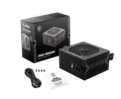 MSI MAG A550BN (550W) (1x120mm) 80+Bronze (CPU 1x4+4) (PCI-E 2x6+2) (2xMolex, 5xSATA) [306-7ZP2A11-CE0]