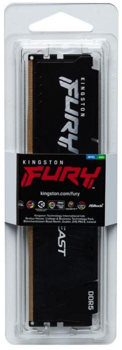 DDR5 16GB 6000 MHz Kingston Fury Beast Black EXPO CL30 30-36-36 1.4V [KF560C30BBE-16]