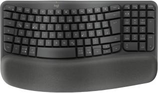 Logitech Wireless/BT Wave Keys (grafitowy) (ergonomiczna, membranowa) [920-012334]