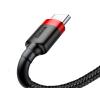 Baseus kabel szybkiego ładowania i transmisji (Fast Charge) USB-C (M) / USB (M) (1.0 m) (czarno-czerwony) [CATKLF-B91]