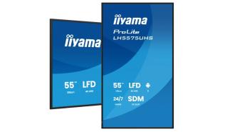 (55) 54.6 Iiyama ProLite LH5575UHS-B2AG (IPS 4k, 3840x2160, 500, 8ms, 60hz) (3xHDMI, 1xDP, 2xUSB 2.0, LAN, RS232c) głośniki, system Android, czarny