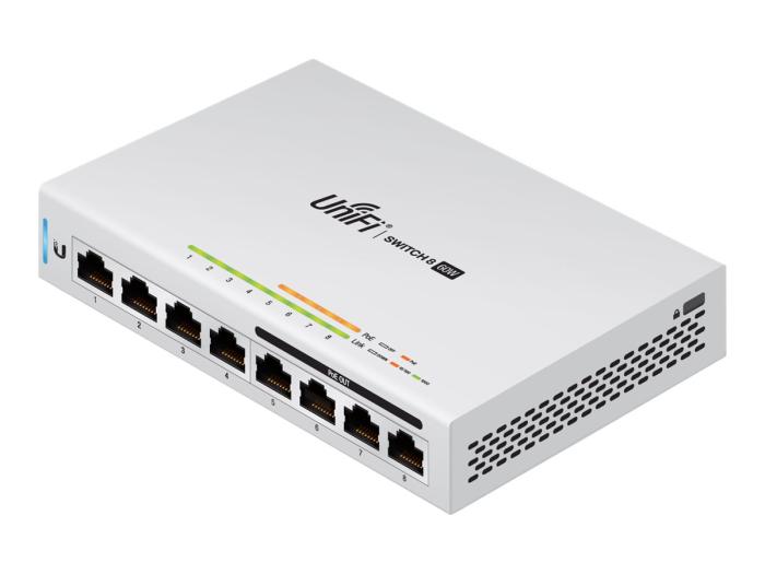 UBIQUITI UniFiSwitch 8 8x10/100/1000 4xPoE 60W (switch zarządzalny) [US-8-60W]