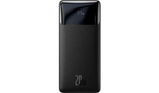 Power Bank Baseus 30000mAh 20W 2xUSB-A + 1xUSB-C (PD) 1xmicroUSB Quick Charge 3.0 LED (czarny) [PPDML-N01]