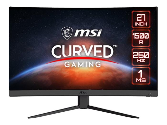 27’’ MSI G27C4X (VA zakrzywiony, 1920x1080, 300, 1ms,  250Hz) (2xHDMI 2.0b, SP 1.2a, MiniJack) czarny