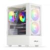 Krux Vako RGB White (szkło hartowane) (2xUSB 2.0, 1xUSB 3.2 Gen1) (2x2.5, 1x3.5, 1x3.5/2.5) [KRXD005]