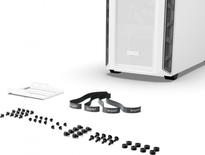be quiet! Shadow Base 800 DX White (szkło hartowane) (2xUSB 3.2 Gen1, USB-C 3.2 Gen2) (4x2.5, 2x3.5) [BGW62]