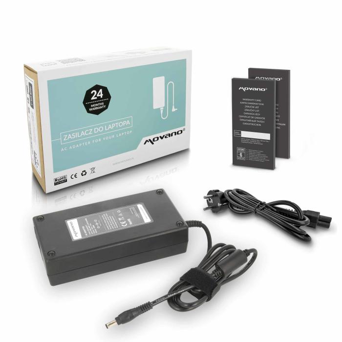 Movano zasilacz do laptopa ASUS 19V / 7.7A / 150W z wtyczką 5.5x2.5mm [AS1977]