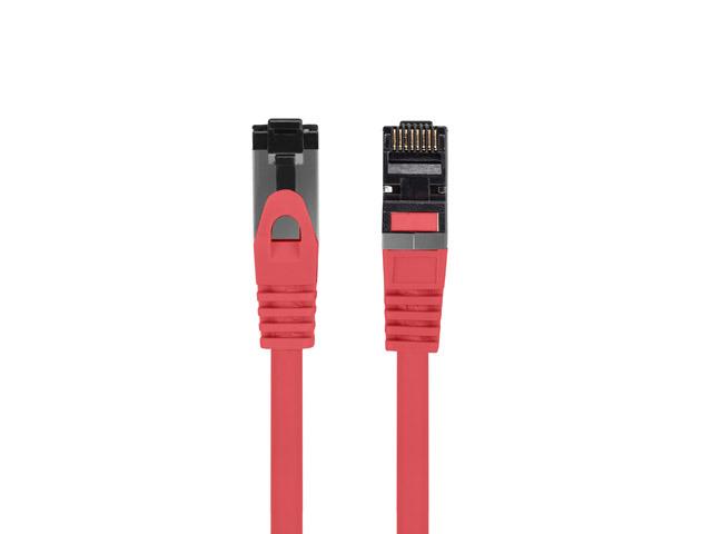 Lanberg (1.0m) Kabel sieciowy (Patchcord) kat.8.1 S/FTP LSZH CU Fluke Passed (czerwony) [PCF8-10CU-0100-R]