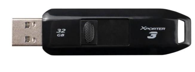 Patriot Xporter 3 32GB USB-A 3.0 Gen1 (80MB/s) (czarny) [PSF32GX3B3U]