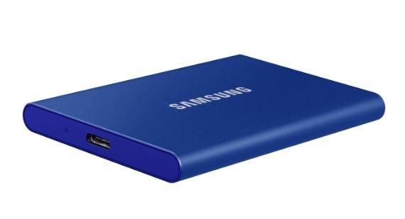 Samsung Portable T7 500GB SSD USB-C Gen2 (1050/1000MB/s) (niebieski) [MU-PC500H/WW]