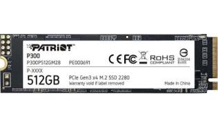 Patriot Viper P320 512GB SSD M.2 2280 PCIe Gen3x4 NVMe 1.3 (240TB TBW) (3000/2200 MB/s) [P320P512GM28]