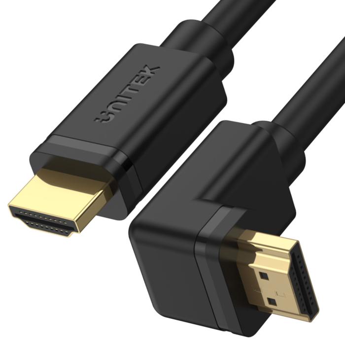 Unitek Kabel kątowy 270 stopni HDMI M / HDMI M v2.0 4K 60Hz (2.0m) [Y-C1008]